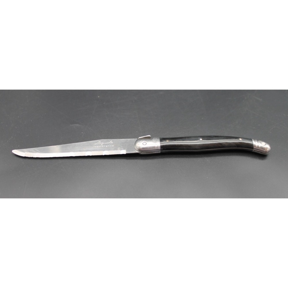 Laguiole Inox France Steak Knife Replacement Brown Marbled Stainless Steel